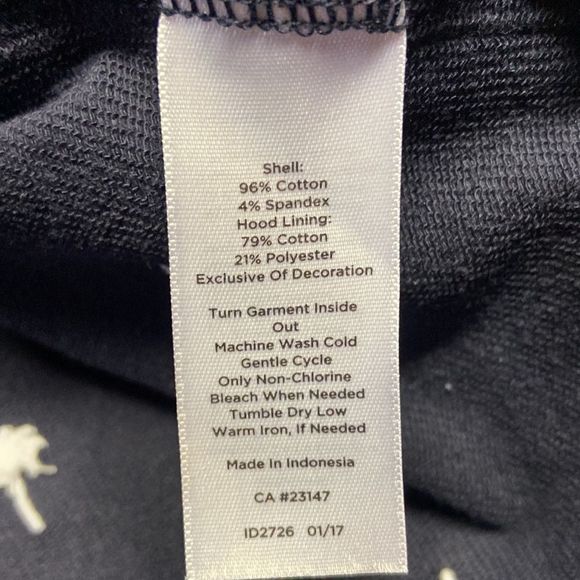 Talbots Navy Blue Knit Hooded Jackie - Picture 5 of 5